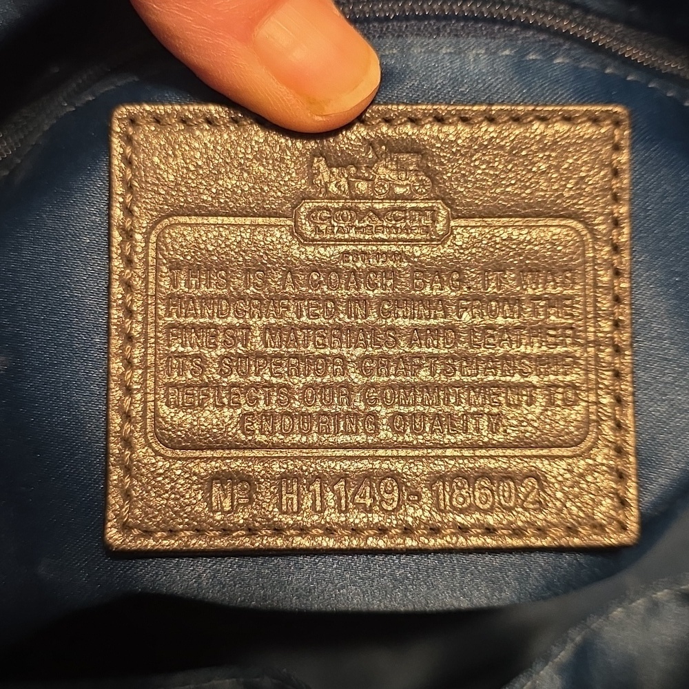 Coach Madison Crocodile Embossed Leather Satchel - Picture 14 of 16
